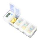 Pill Timer with 4 Compartments- Countdown timer